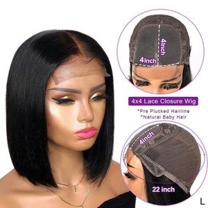 10inch bob straight Brazilian virgin Human hair